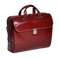 Siamod McKlein 35526 Settembre Red Leather Medium Ladies Laptop Brief 35526